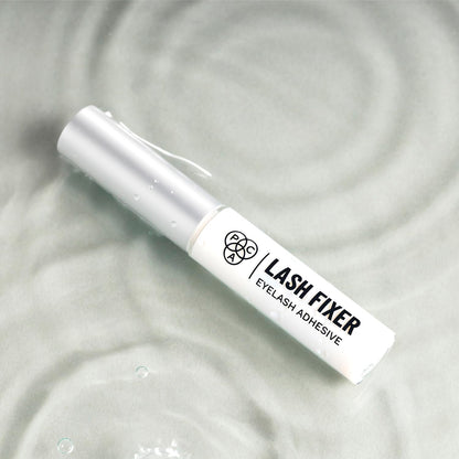 PAC Lash Fixer (Eyelash Adhesive) Transparent | Waterproof & Quick-dry Invisible Eye Lash Glue Works with Synthetic & natural fiber Lashes | Non-Toxic & Non-allergic