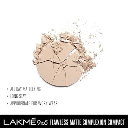 Lakme 9 To 5 Flawless Matte Complexion Compact - Melon (8gm)