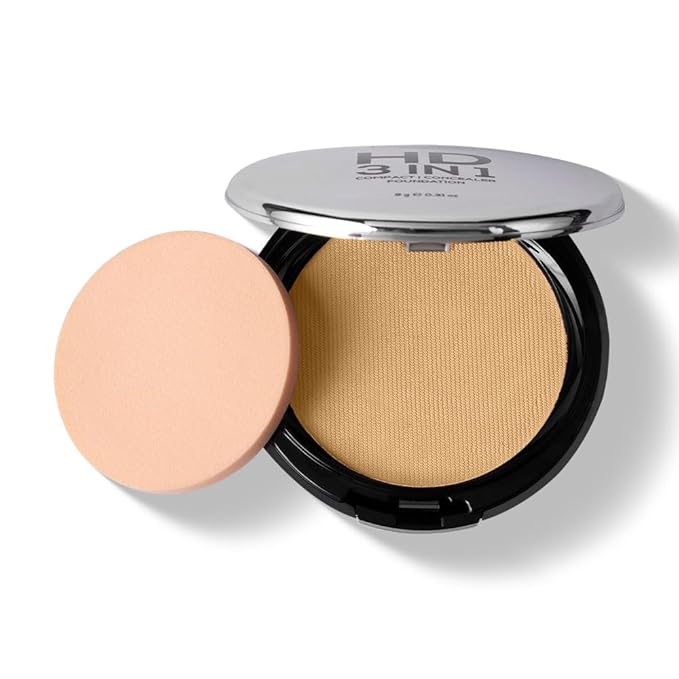 RENEE PRO HD 3 In 1 Compact - Sable 9 Gm, Works As Concealer, Foundation & Powder, SPF 20