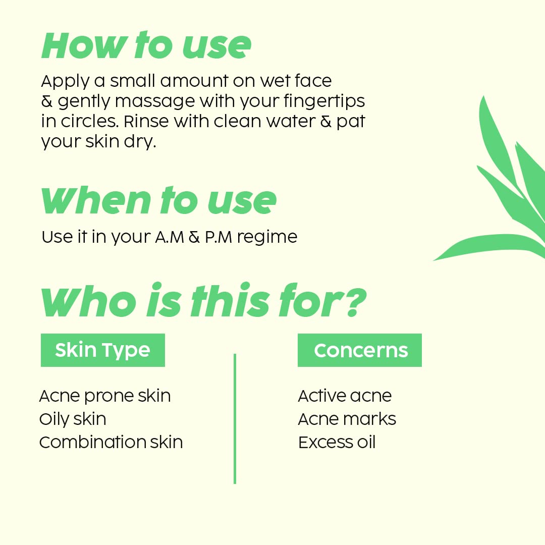 Plix 0.5% w/w Salicylic Acid Jamun Face Wash Cleanser Gel For Active Acne & Oil Control, For Breakouts, Oily & Acne Prone Skin 100 ml