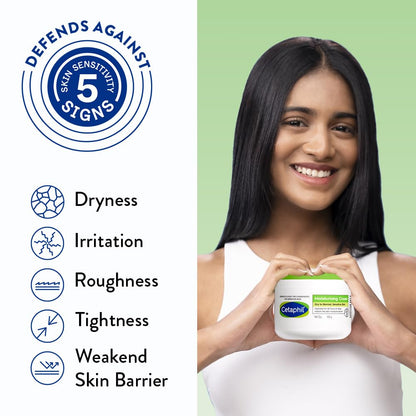 Cetaphil Moisturising Cream for Face & Body,Dry to Normal skin, 450 gm, Paraben & Sulphate free, Niacinamide &Vitamin B5