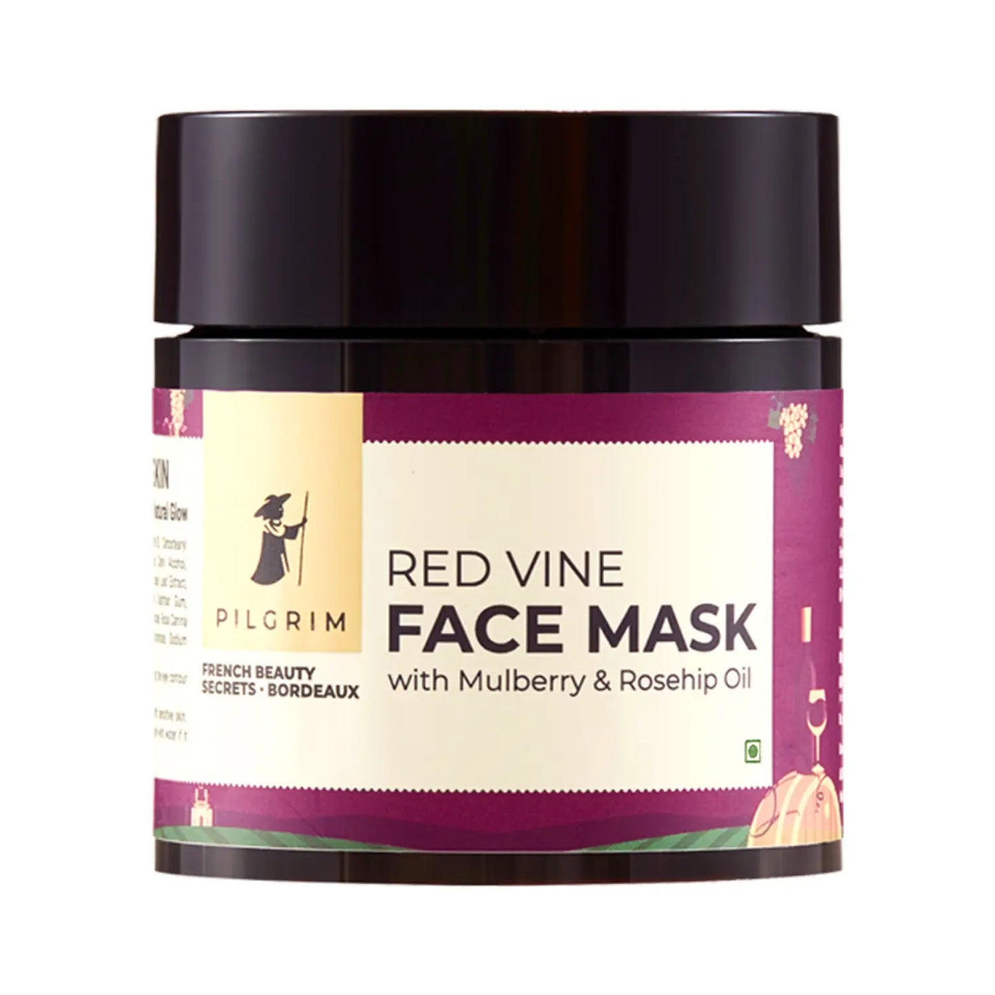 Pilgrim Red Vine Face Mask With Mulberry & Rosehip Oil (100g)