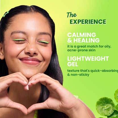 Dot & Key CICA Calming Skin Renewing Night Gel For Oily, Acne Prone And Sensitive Skin Night Cream with Niacinamide, Green Tea & Hyaluronic, Fades Blemishes & Dark Spots 60ml