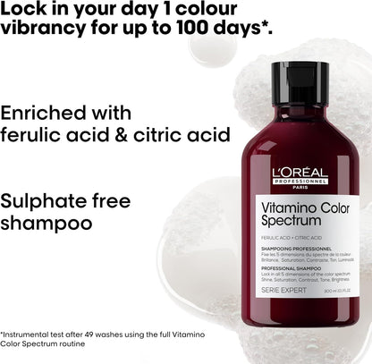 L'Oréal Professionnel Vitamino Color Spectrum Shampoo 300ml and Hair Mask 250ml, For coloured hair, With Ferulic Acid + Citric Acid