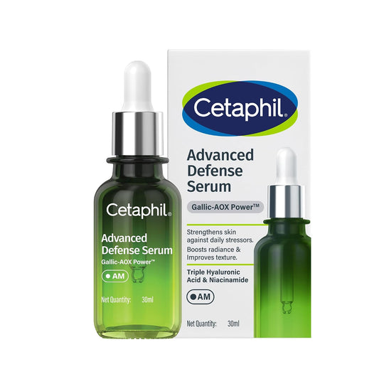 Cetaphil Advanced Defense Serum 30ml | Day Routine Antioxidant | Skin Barrier Defense Face for Sensitive Skin | Hydrating & Radiance Boosting with Gallic Acid + Vitamin E 2x More Effective than Vitamin C