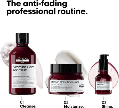 L'Oréal Professionnel Vitamino Color Spectrum Shampoo 300ml and Hair Mask 250ml, For coloured hair, With Ferulic Acid + Citric Acid