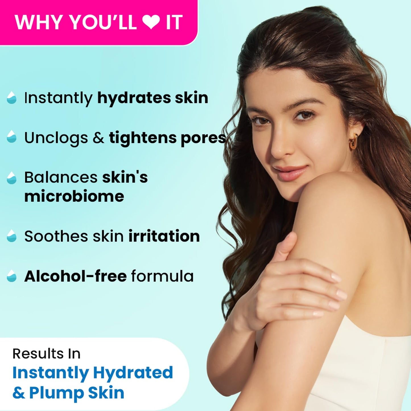 Dot & Key Rice Water Hydrating Toner With Hyaluronic |Rice Water Toner, Alcohol-Free, For Hydrated Skin |Exfoliates Pores |150ml