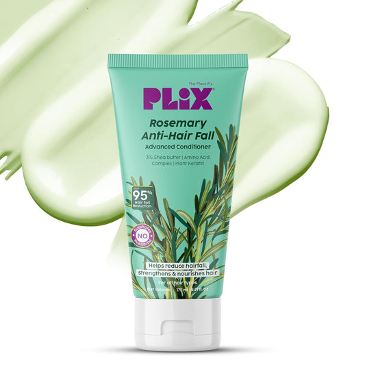 Plix PLIX Rosemary Advanced Anti Hair Fall Conditioner For Reducing Hair Loss, Breakage, All Hair Types Sulphate & Parabeen Free, 175 Ml