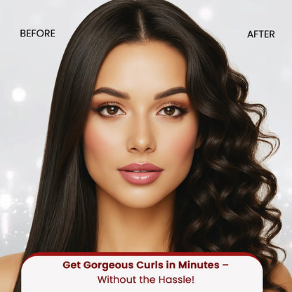 Urban yog MakeMeeBold Automatic Hair Curler| Easy Two-Way Curling Iron with 4 Temperature Settings | Gifts for woman | Anti-Scald Design