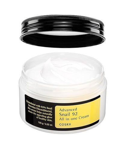 COSRX Snail Mucin 92% Moisturizer 3.52oz/ 100g, Daily Repair Face Gel Cream for Dry, Sensitive Skin