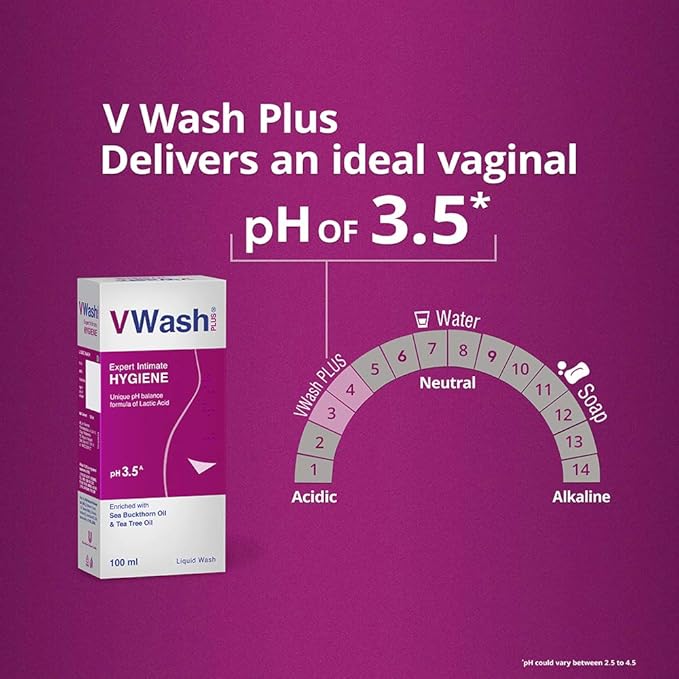 VWash Plus Expert Intimate Hygiene Liquid Wash (100ml)