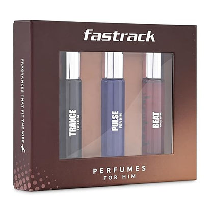 Fastrack Adults Trance For Him 20Ml - Pulse For Him 20Ml And Beat For Him 20Ml Perfume - Eau De Parfum Spray- Travel And Gift Set
