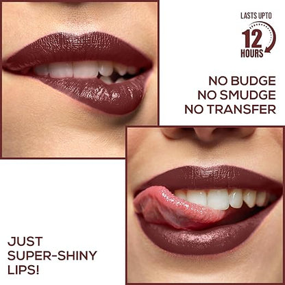 RENEE Gloss Stay Transfer-Proof Liquid Lip Color - Alice 3.5ml, Rich Intense Payoff High Pigment Super Glossy Finish, Waterproof, Smudge-proof, Lasts Up To 12 Hours, Enriched with Vitamin E & C