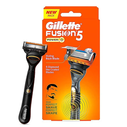 Gillette Fusion Power Razor for Men with styling back blade for Perfect Shave and Beard Shape