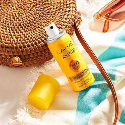 LAKMÉ Sun Expert Tinted PA SPF50++ Spray, Ultra Light, for Oily and Dry Skin, 50ml