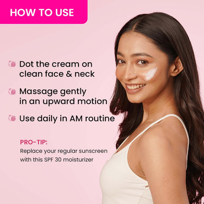 DOT & KEY Pomegranate + Multi-Peptide Anti Aging Cream With Spf 30 For Sun Protection, Reduces Fine Lines&Wrinkles, 48Hr Intense Moisturization, Boosts Collagen 60gm