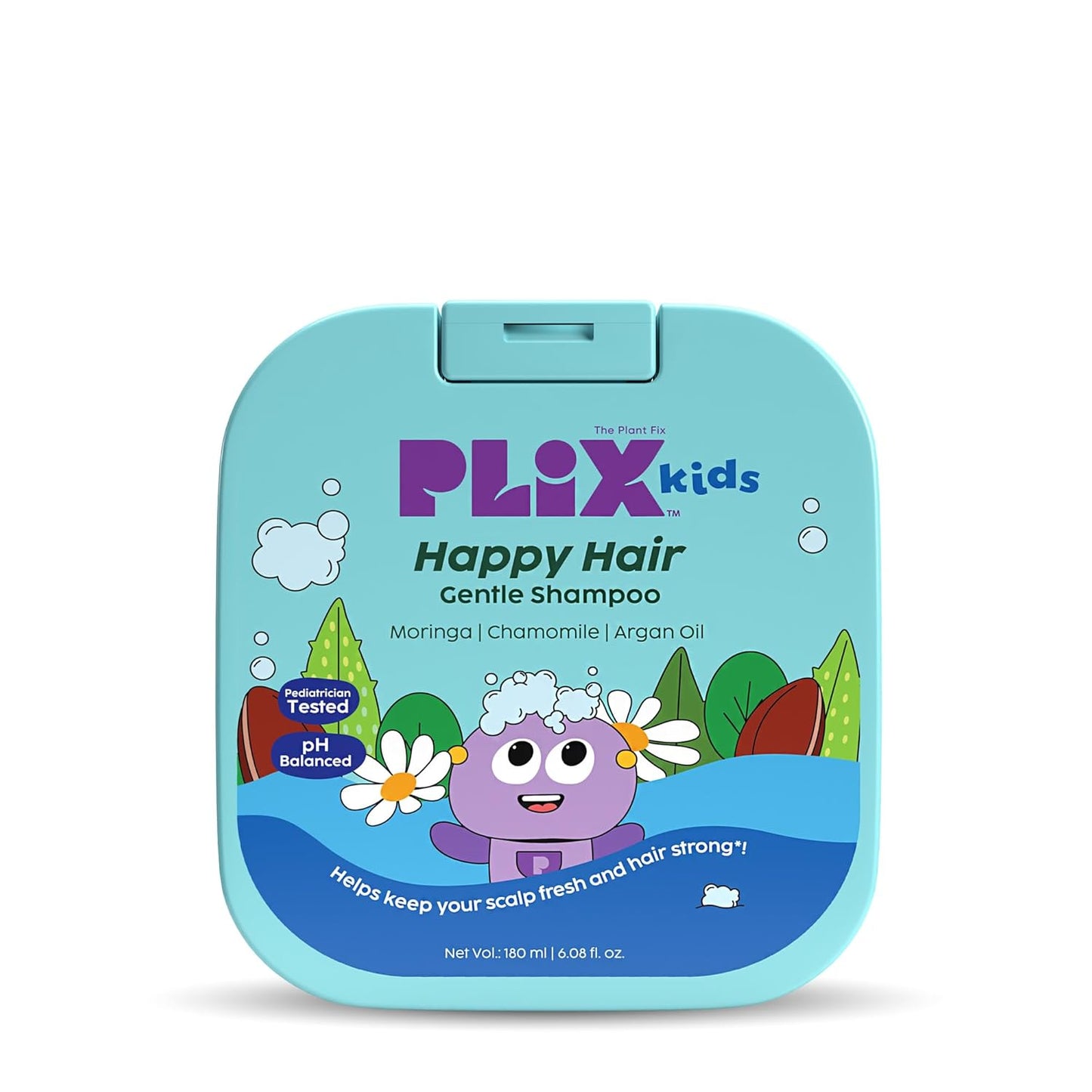 PLIX - THE PLANT FIX Happy Hair Gentle Shampoo for gentle cleansing | Nourished & soft hair | soothes the scalp | moringa seed oil, argan oil & aloe vera