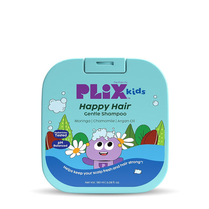 PLIX - THE PLANT FIX Happy Hair Gentle Shampoo for gentle cleansing | Nourished & soft hair | soothes the scalp | moringa seed oil, argan oil & aloe vera