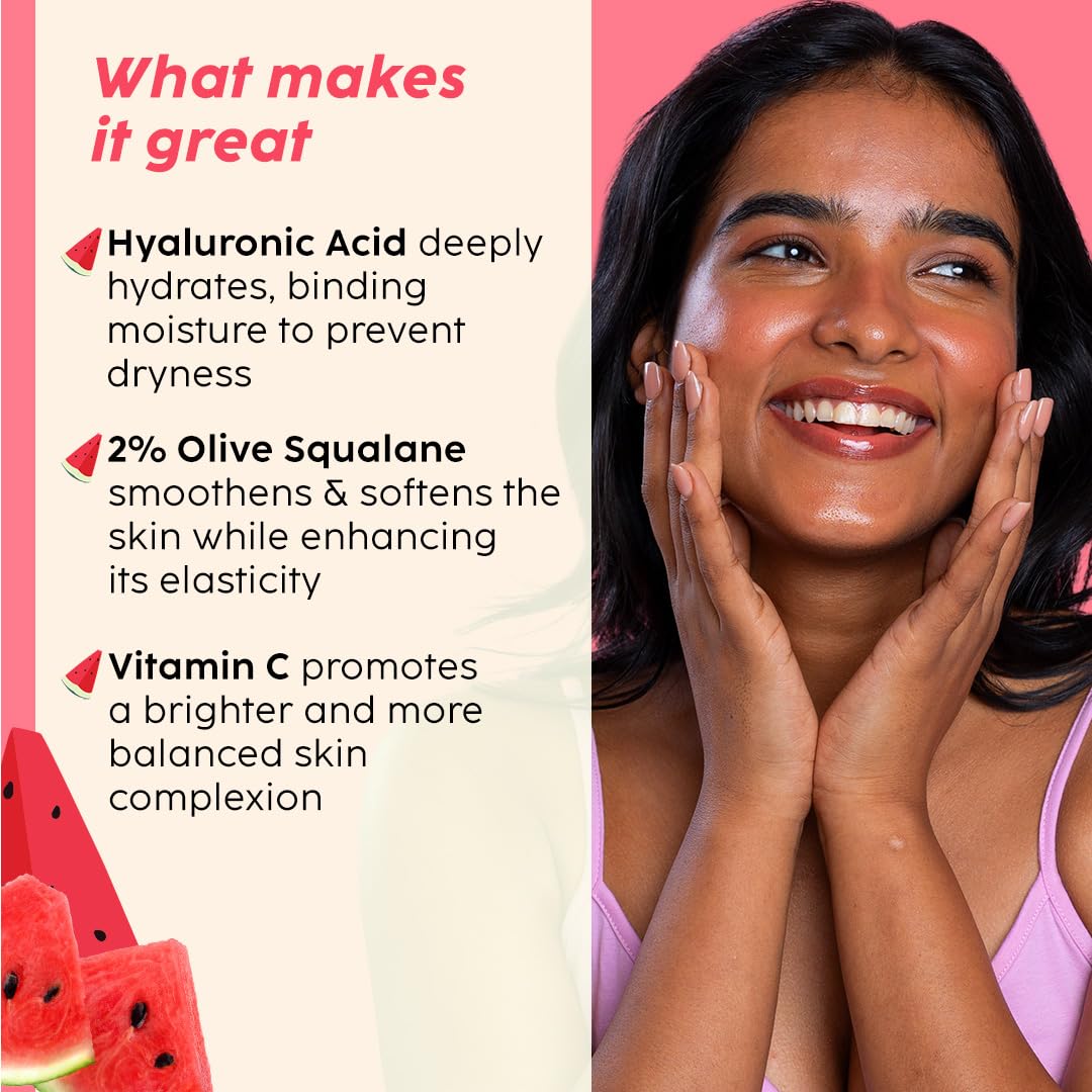 PLIX - THE PLANT FIX Watermelon Hydration Serum Stick (30g) for Instant Hydration, Long Lasting Moisturization | On the Go Moisturizer Stick for 24h Hydration | Light-weight