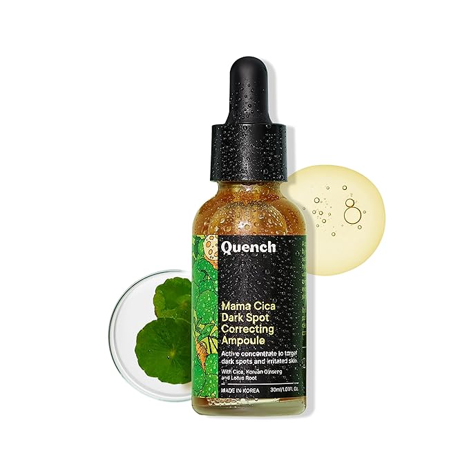 Quench Dark Spot Correcting Serum with Cica Herb Repair & Hyaluronic Acid | Concentrated Ampoule to Reduce Dark Spots