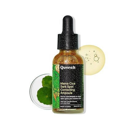 Quench Dark Spot Correcting Serum with Cica Herb Repair & Hyaluronic Acid | Concentrated Ampoule to Reduce Dark Spots