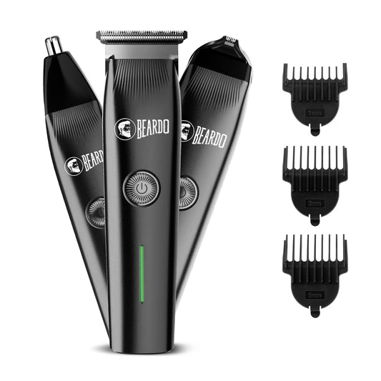 Beardo Ape-X Prime 3-in-1 Multipurpose Trimmer for Men | Grooming Kit : Beard Trimmer, Precision Trimmer, Ear & Nose Trimmer
