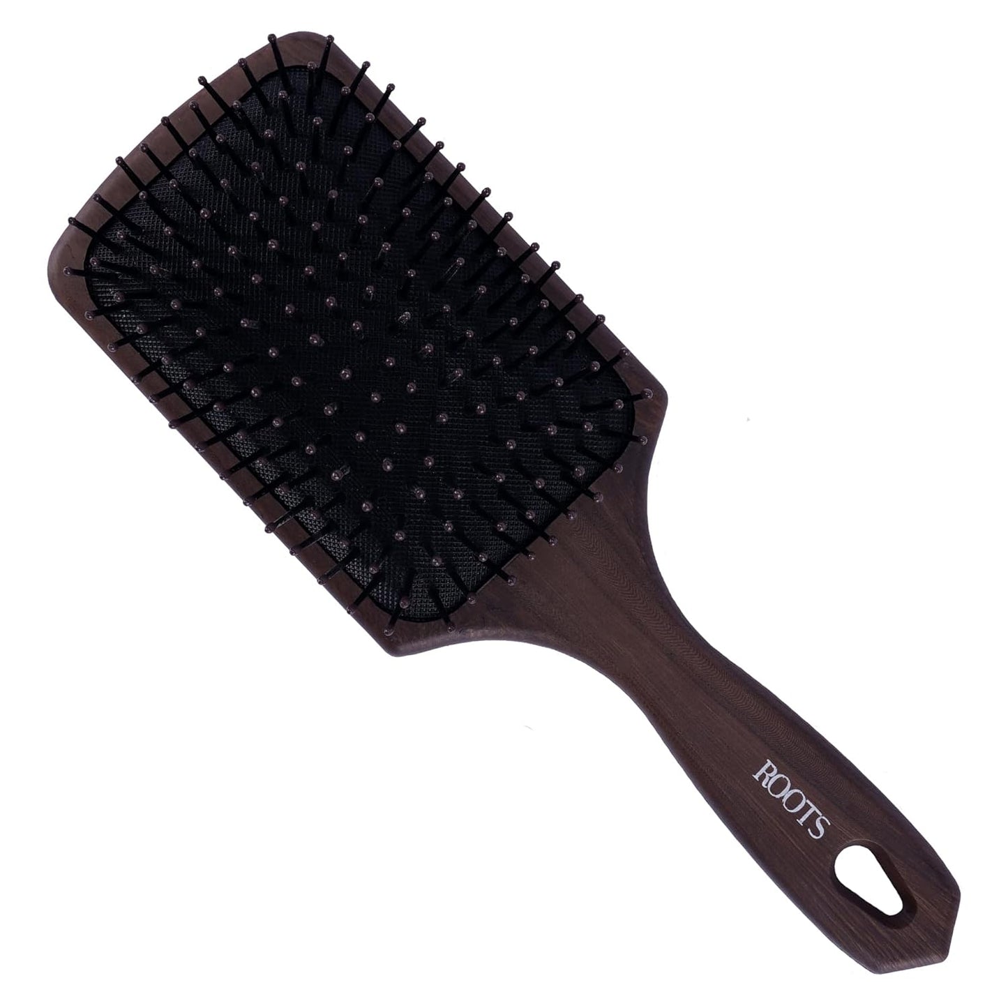 ROOTS Truglam Paddle Hair Brush | Soft Tip Flexible Bristles | Prevent Scalp Scraping & Cuticle Damage |Length - 9.7 Inch, Model No - WDRP03