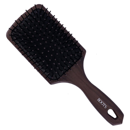 ROOTS Truglam Paddle Hair Brush | Soft Tip Flexible Bristles | Prevent Scalp Scraping & Cuticle Damage |Length - 9.7 Inch, Model No - WDRP03