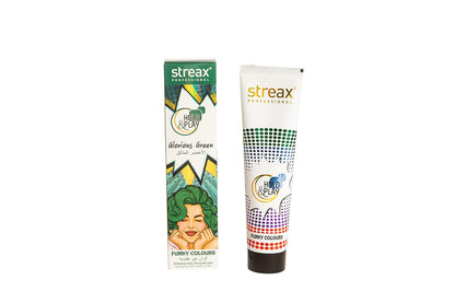 Streax Professional Hold & Play Funkey Colour - Glorious Green, 100 Grams
