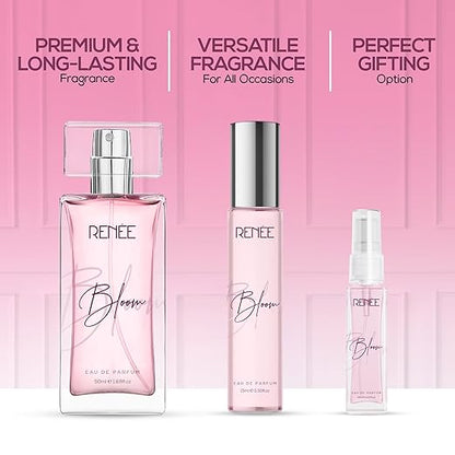RENEE Eau De Parfum Bloom 50ml| Premium Long Lasting Luxury Perfume| Notes of Almond
