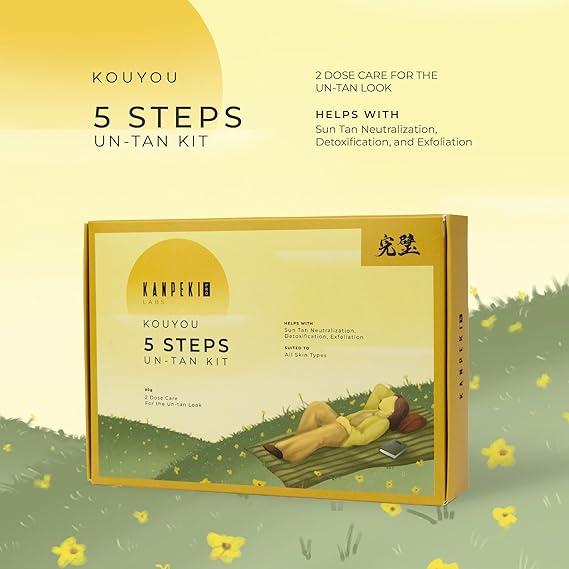 Kanpeki Kouyou 5 Steps Un-Tan Facial Kit