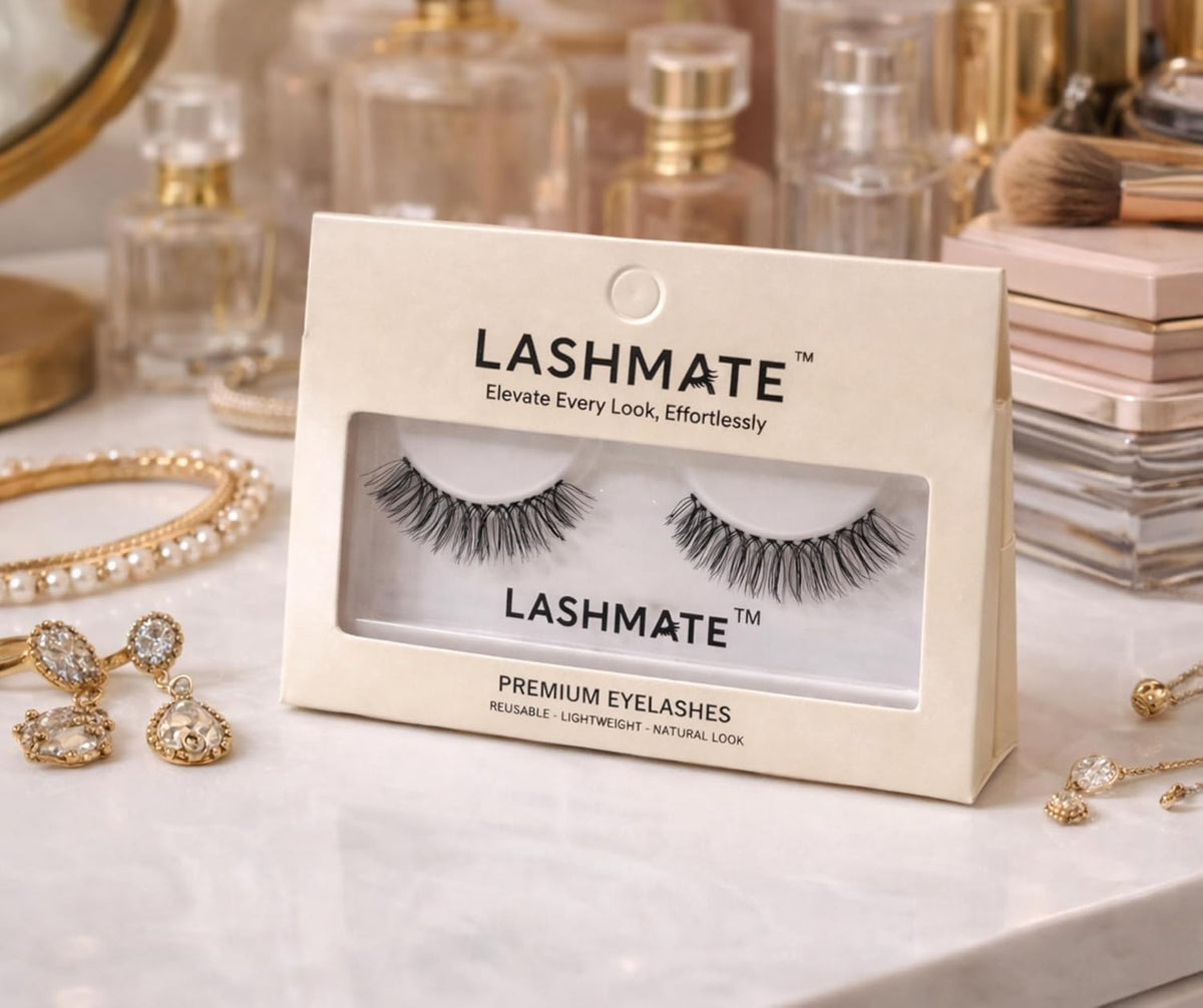 LASHMATE Mystry Premium Eyelashes for Women | Deep Definition Eye Look | Reusable Lightweight False Lashes
