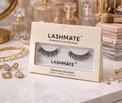 LASHMATE Mystry Premium Eyelashes for Women | Deep Definition Eye Look | Reusable Lightweight False Lashes
