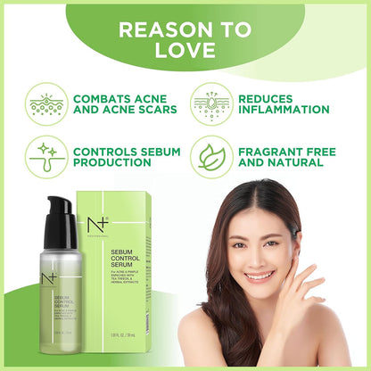 N Plus Professional Sebum Control Face Serum - For Acne And Pimple - Paraben Free - 30ml