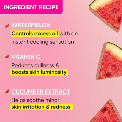 DOT & KEY Watermelon Super Glow Gel Face Wash With Vitamin C&Cucumber|Face Wash For Glowing Skin|Oil Free Face Wash|Removes Excess Oil&Dirt|For Combination & Oily Skin