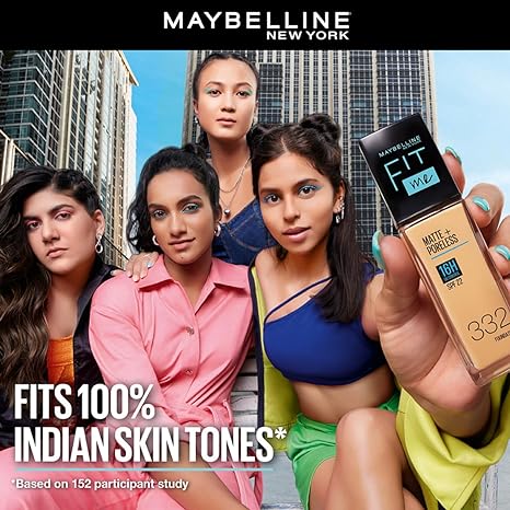 Maybelline New York Liquid Foundation, Matte Finish, With SPF, Absorbs Oil, Fit Me Matte + Poreless, 115 Ivory, 30ml