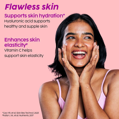 PLIX – THE PLANT FIX | Collagen Booster Powder to Support Healthy Skin | Supports Collagen Production, Antioxidants & Skin Health | Vitamin C, Hyaluronic Acid & Superfood Blend, Watermelon (200 g)