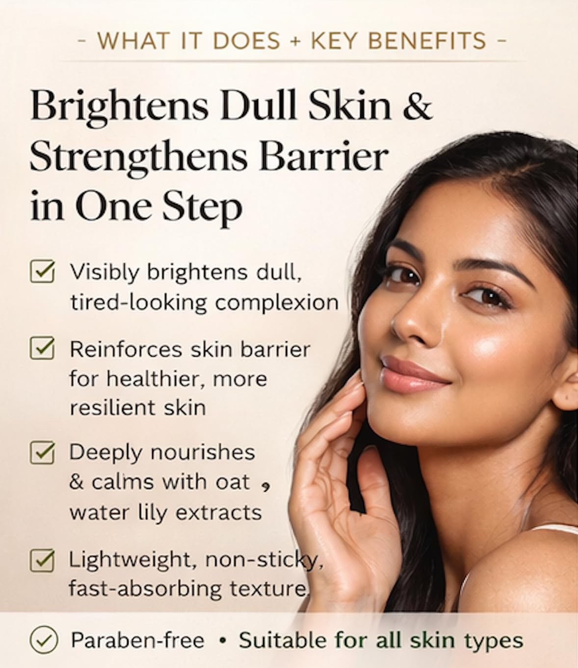N+ Brightening Face Serum Enriched With Oat Extracts 30 ml