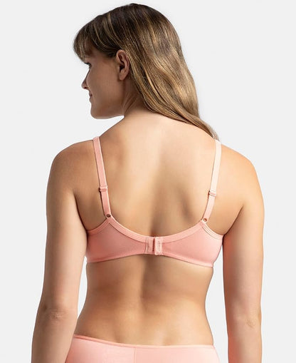 Jockey 1722 Women's Wirefree Non Padded Super Combed Cotton Elastane Stretch Medium Coverage 34B