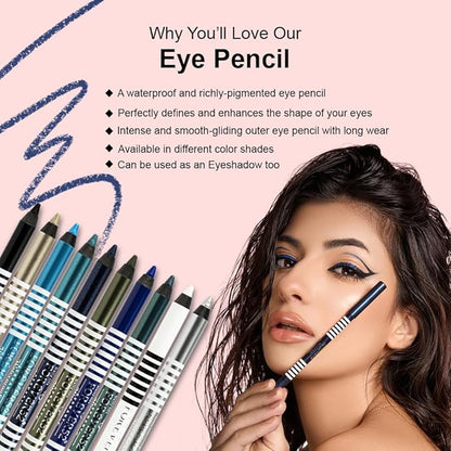 Forever52 Daily Life Waterproof Smoothening Matte Eye Pencil, (1G, Onyx Black-F501)