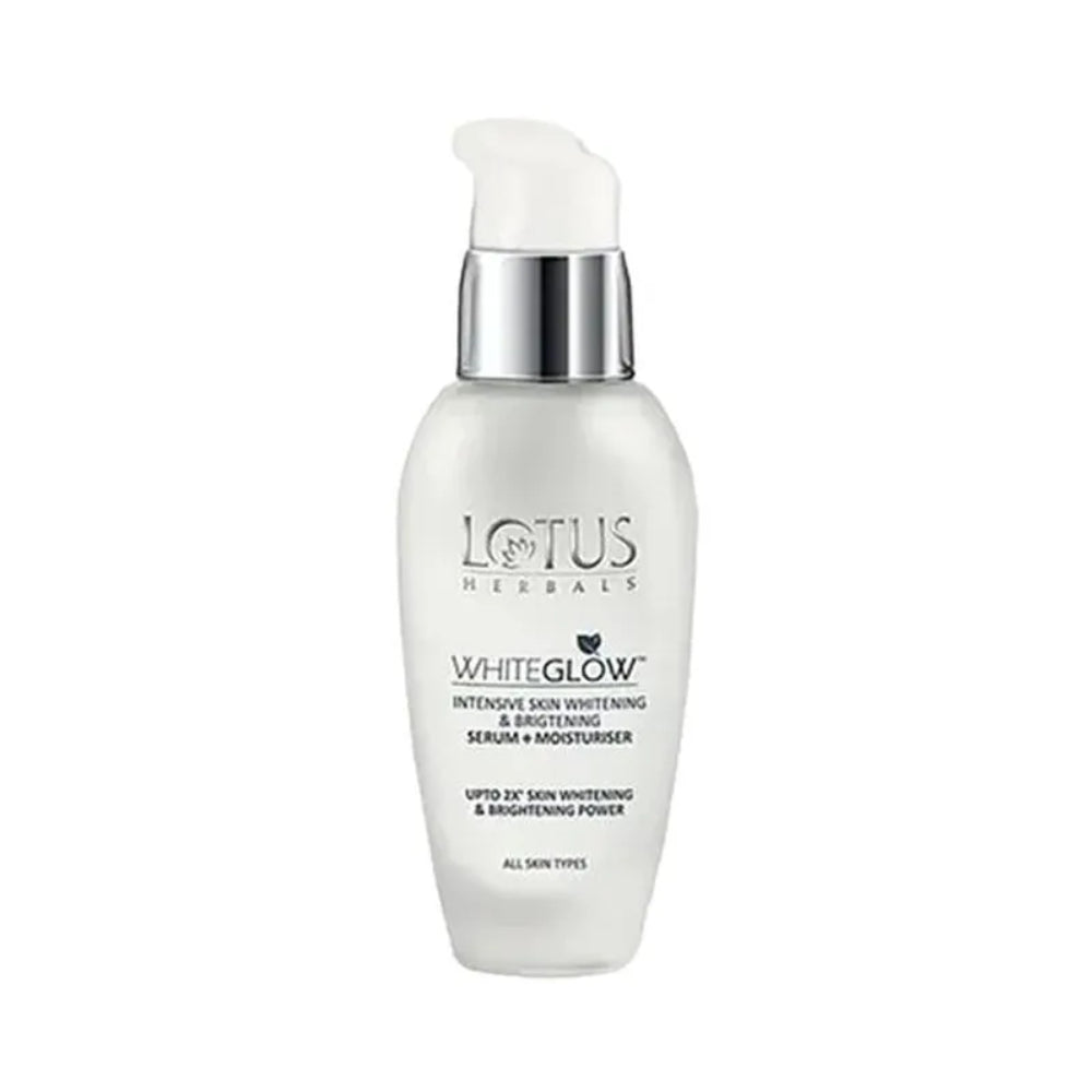 Lotus Herbals Whiteglow Intensive Skin Whitening & Brightening Serum + Moisturiser, 30 ml