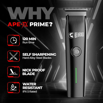 Beardo Ape-X Prime 3-in-1 Multipurpose Trimmer for Men | Grooming Kit : Beard Trimmer, Precision Trimmer, Ear & Nose Trimmer
