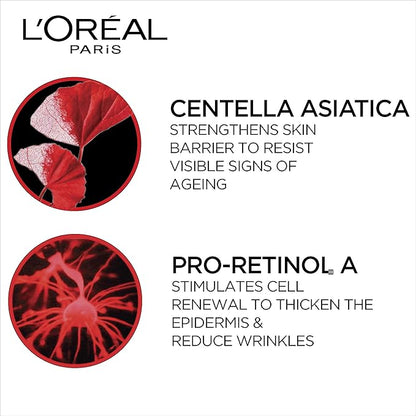 L'Oreal Paris Day Cream, SPF 35 Pa++, Anti-Wrinkle and Radiance, Boosts Skin Elasticity, With Centella Asiatica,Revitalift, 50ml