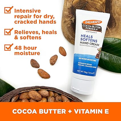 Palmer's Cocoa Butter Hand Cream for Intensive Relief, Free of Paraben & Fragrance - 96gm