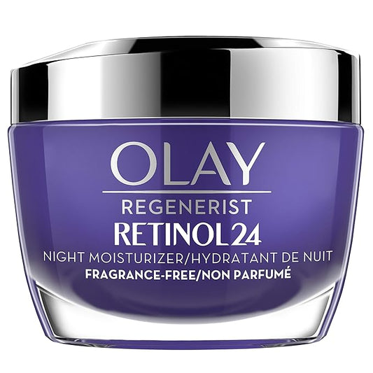 Olay Regenerist Retinol 24 Night Moisturizer cream, Fragrance free 50g