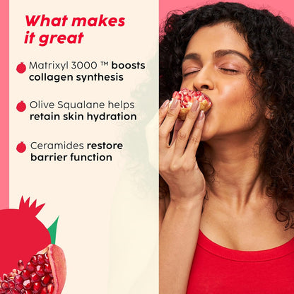 PLIX - THE PLANT FIX Pomegranate Overnight Repair Dewy Serum (30ml) for Ageless Younger Skin | Reduce Fine Lines & Wrinkles | Collagen Boosting, Hydrating Serum