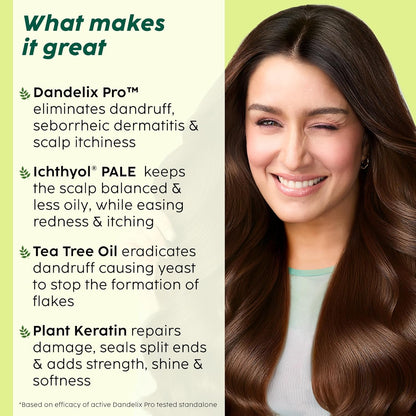 Plix Neem Anti-Dandruff Advanced Lotion | Reduce Dandruff, Itching & Irritation | With Dandelix Pro & Ichthyol PALE | Paraben & Sulphate Free, (60ml)