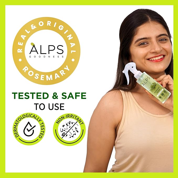 Alps Goodness Rosemary Water Spray For Hair Growth (100 ml) | Hair Spray for Regrowth | Rosemary Hair Mist | Adds Shine | Helps Reduce Hairfall