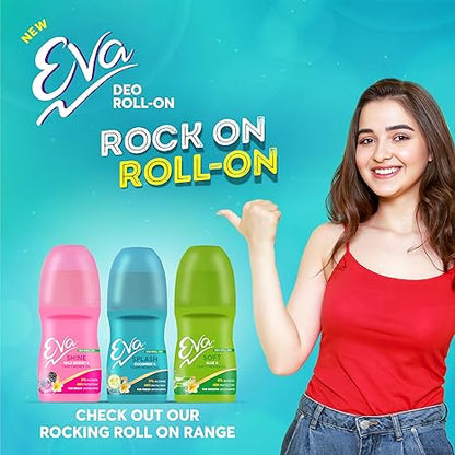 Eva Soft Underarm Roll on Deodorant | With Tahiti Monoi Oil and Aloe Extracts | Alcohol and Aluminium Free | 48H Protection from Odour