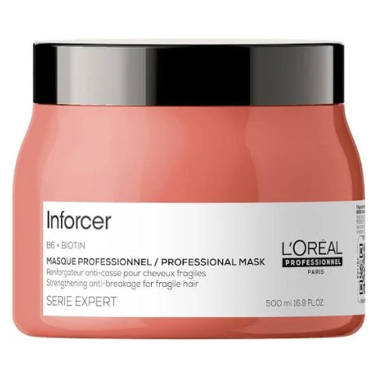L’Oréal Professionnel Inforcer Strengthening Hair Mask with Vitamin B6 & Biotin for Weak, Brittle Hair, Serie Expert, 490gm